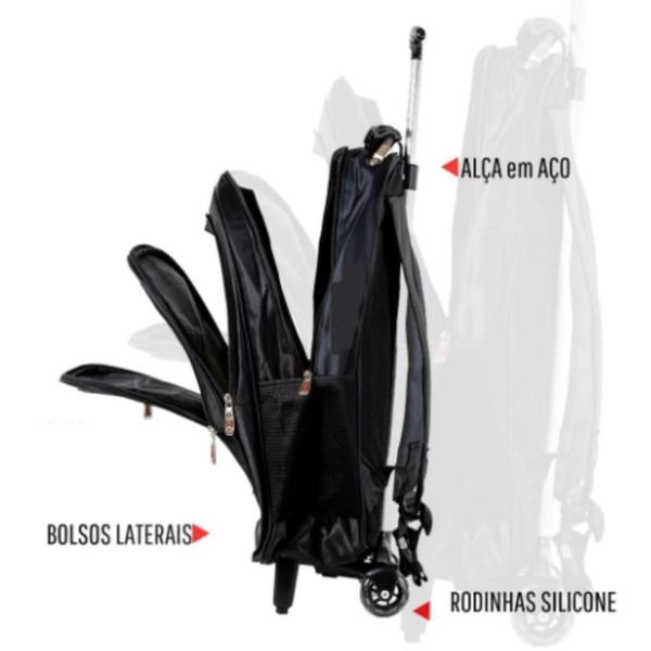 Imagem de Mochila Executiva Com Rodas Notebook Luxo 45 Litros