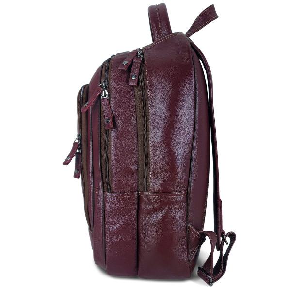 Imagem de Mochila Executiva De Couro Masculina Grande Para Notebook