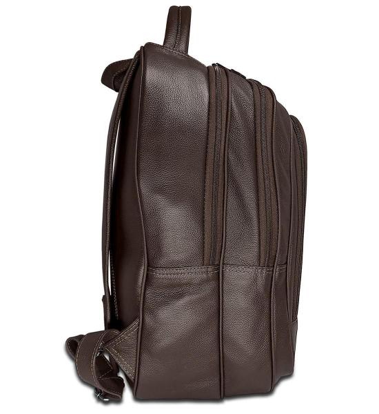 Imagem de Mochila Executiva De Couro Masculina Grande Para Notebook