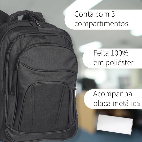 Imagem de Mochila Executiva Masculina Reforçada Notebook Moderna