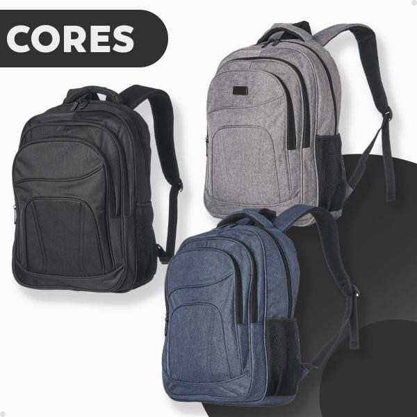 Imagem de Mochila Executiva Masculina Reforçada Notebook Moderna - Preto