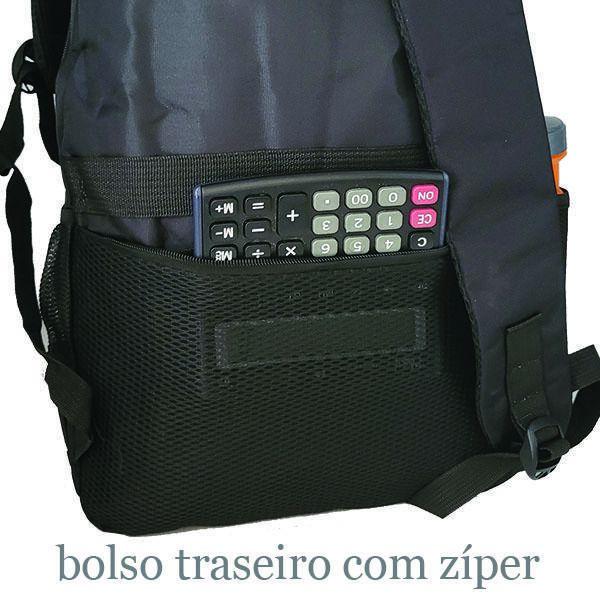 Imagem de Mochila Executiva Porta Notebook 15 Usb Cabo Aço A101