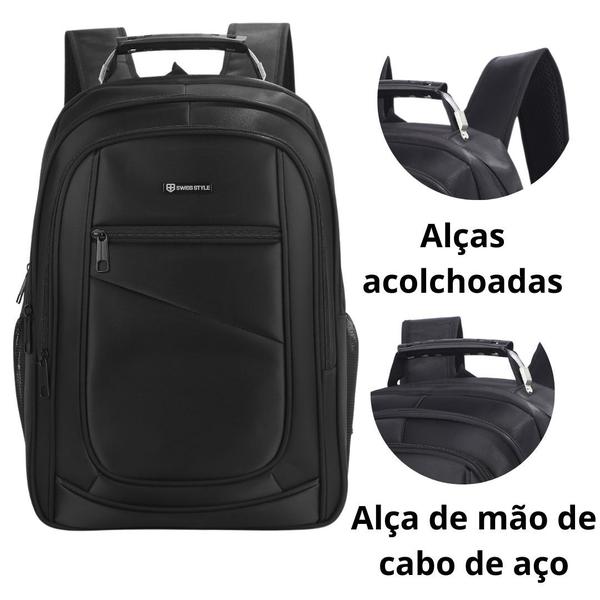 Imagem de Mochila Executiva Reforçada Cabo De Aço