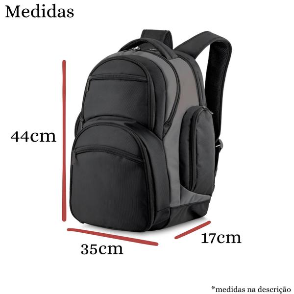 Imagem de Mochila Executiva Reforçada - Marmita E Notebook