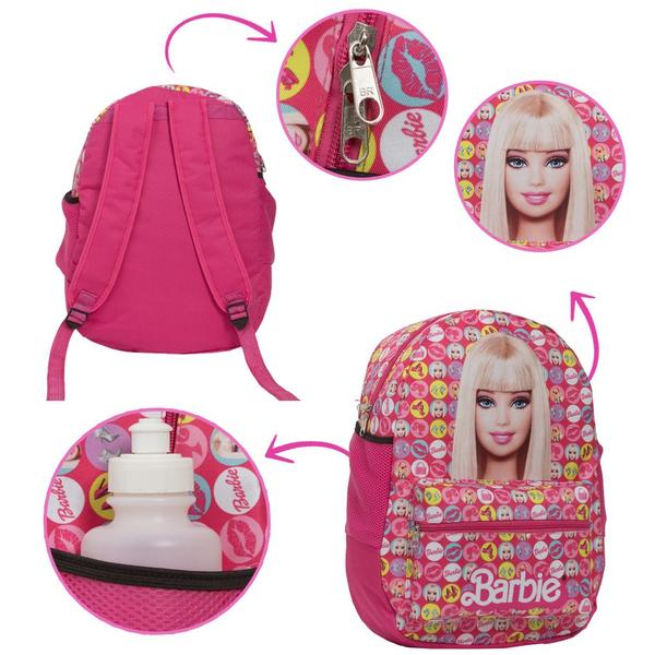 Imagem de Mochila Feminina Barbie Filme Rosa Costas Criança Pequena