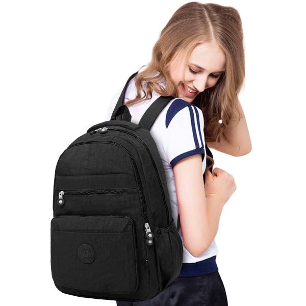 Imagem de Mochila Feminina Bolsa Social Média Reforçada Luxo Volta as Aulas Colorida Top Menina Pratica Escolar Moderna Espaçosa