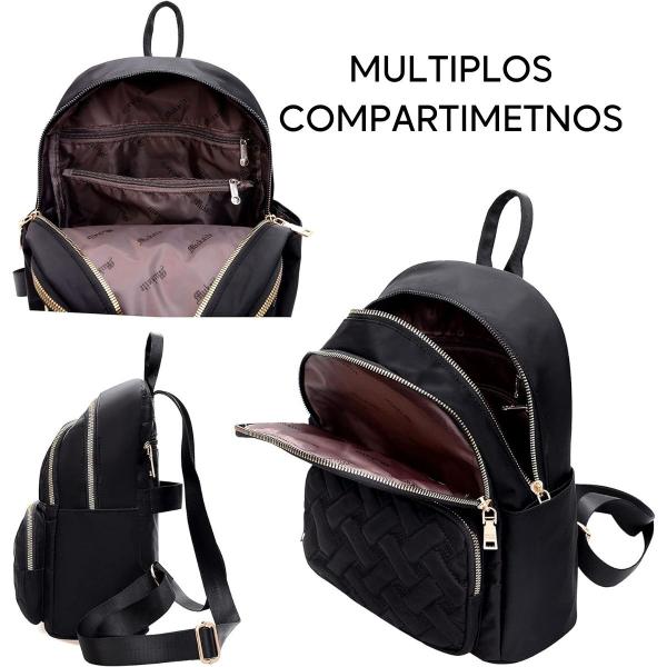 Imagem de Mochila Feminina De Costas Pequena Bolsa Feminina Fivela