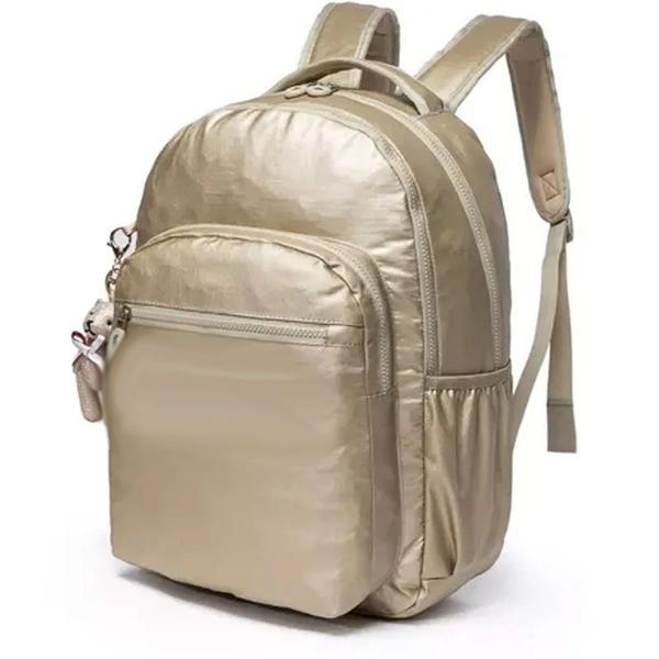 Mochila Feminina Dourada 20L para Notebook - Elegância e Funcionalidade para Trabalho e Estudos - Salles Tecnologia - Magalu Imagem de Mochila Feminina Dourada 20L para Notebook - Elegância e Funcionalidade para Trabalho e Estudos