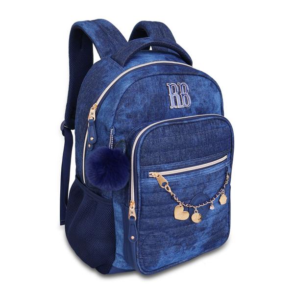 Imagem de Mochila Feminina Escolar Rebecca Bonbon Jeans Clio RB24666 2025