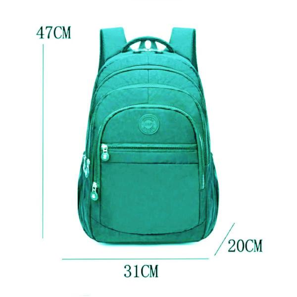 Imagem de Mochila Feminina Escolar Reforçada Bolso Notebook Verde Agua