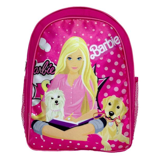 Imagem de Mochila Feminina Grande Barbie Costas Creche Reforçada Rosa