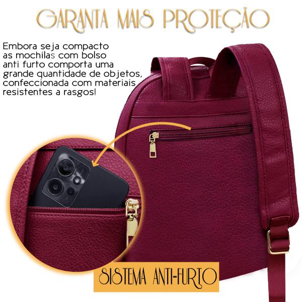 Imagem de Mochila Feminina Juvenil Adulto Reforçada Trabalho Passeio Dia a Dia