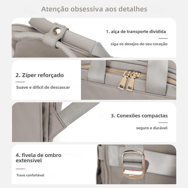 Imagem de Mochila Feminina Luxo para Laptop - Grande Capacidade e Design Elegante