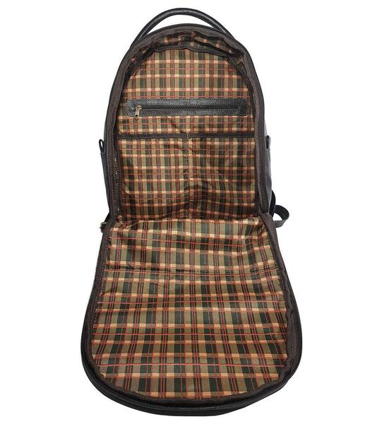 Imagem de Mochila Feminina Masculina De Couro Legítimo Para Notebook