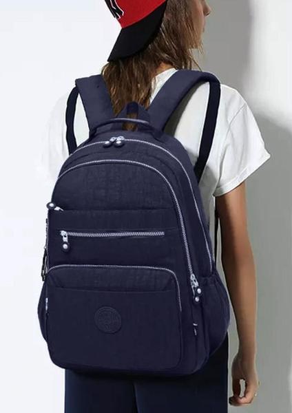 Imagem de Mochila Feminina Notebook Tactel Flexivel Resistente Impermeavel Trabalho Escola Viagem