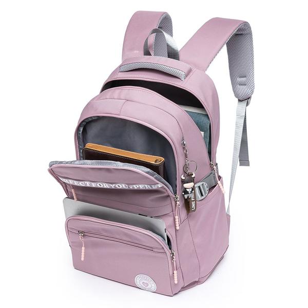 Mochila Feminina Reforçada Espaçosa Notebook Faculdade Escola Trabalho Casual Original - PERFECT4YOU Imagem de Mochila Feminina Reforçada Espaçosa Notebook Faculdade Escola Trabalho Casual Original