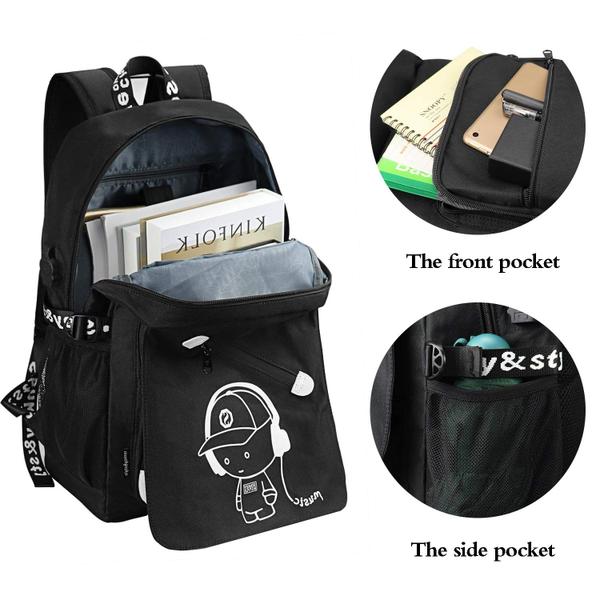 Imagem de Mochila FEWOFJ School para meninos com bolsa para laptop de 15,6 polegadas