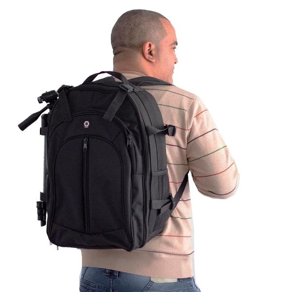 Mochila fotografica Photopro Cargo divisorias e capa chuva Imagem de Mochila fotografica Photopro Cargo divisorias e capa chuva
