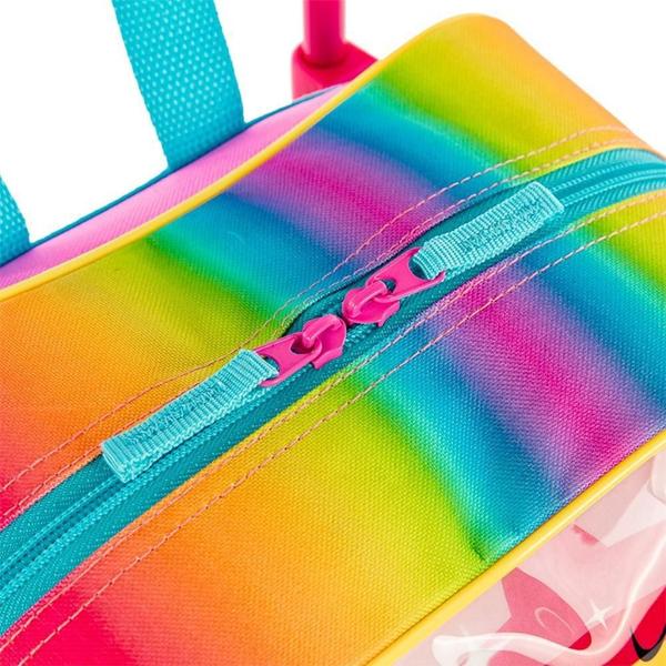 Mochila Gabby Fadas Rodinhas Grande Poliéster - Sestini Imagem de Mochila Gabby Fadas Rodinhas Grande Poliéster