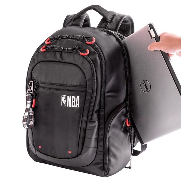 Imagem de Mochila Grande 3 Comp. Notebook NBA Pro - Preto - 17