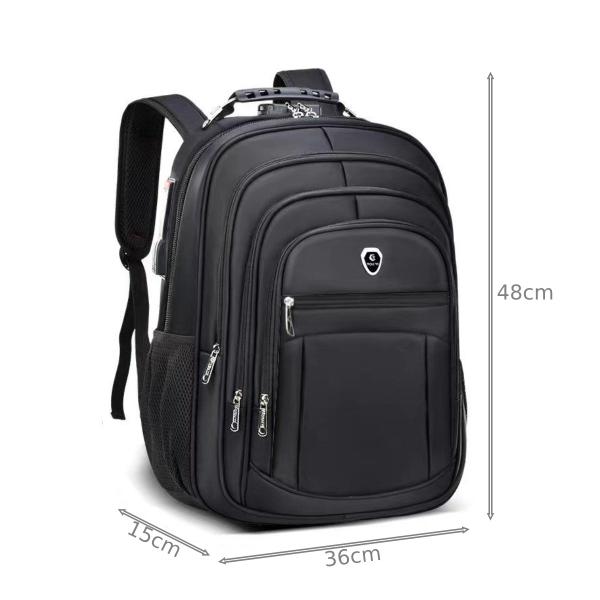 Imagem de Mochila Grande Escolar Faculdade Feminina Masculina Espaço para Notebook Senha