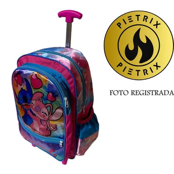 Imagem de Mochila Grande  Impermeável Escolar Infantil carrinho personagem