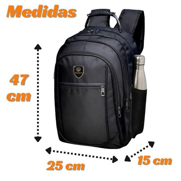 Imagem de Mochila Grande Masculina Feminina Impermeável Faculdade Reforçada Resistente