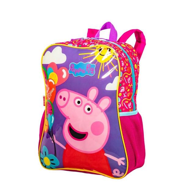 Imagem de Mochila Grande Peppa Pig - Colorido 38x31x12cm 14L