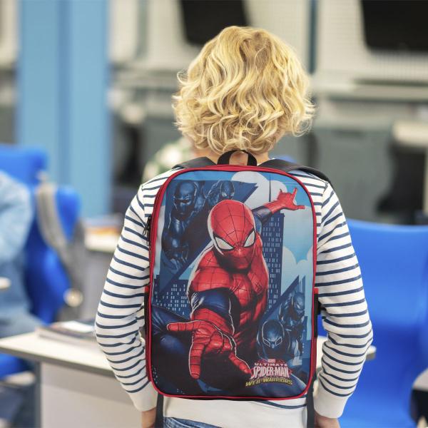 Imagem de Mochila Homem Aranha Escolar Juvenil De Costas Com Lancheira