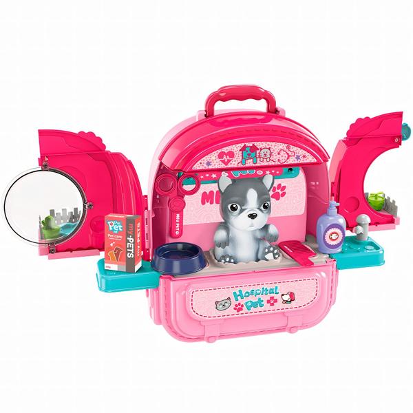 Imagem de Mochila Hospital 2 Em 1 Pet Dog Cachorro Infantil Com Acessórios Dm Toys