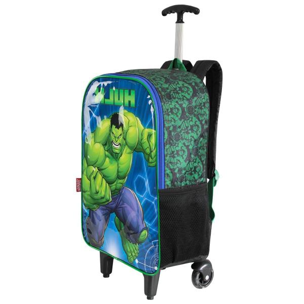 Imagem de Mochila Hulk Escolar De Rodinhas Infantil Meninos Vingadores