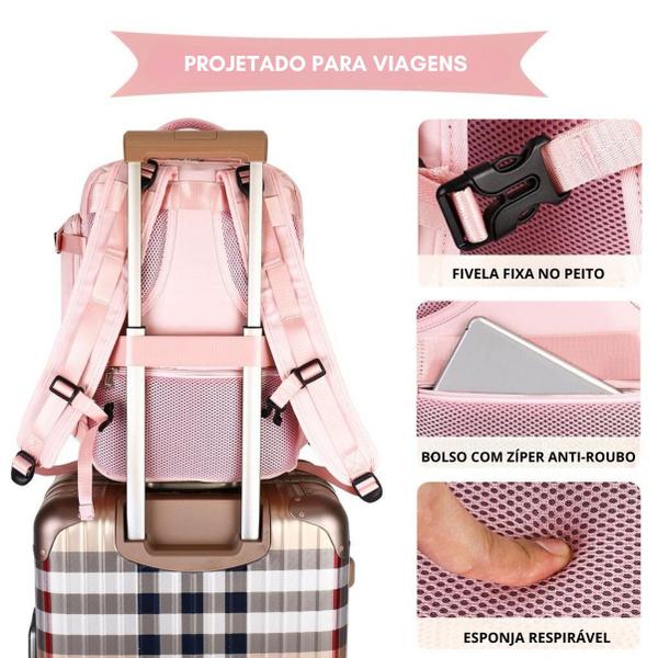 Imagem de Mochila Impermeavel Porta Notebook Acolchoada Saida Usb Porta Tenis Lançamento 2024