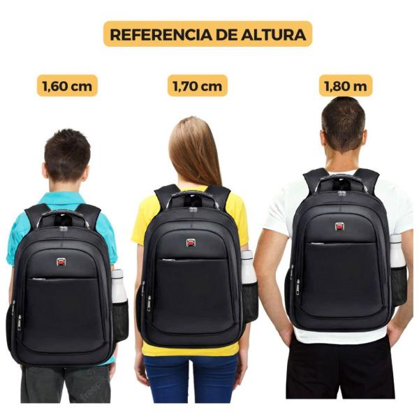 Imagem de Mochila Impermeável Reforçada Cabo De Aço Notebook Faculdade