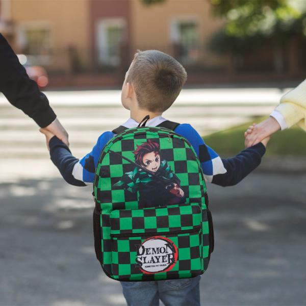 Imagem de Mochila Infantil Anime Demon Slayer Costas Envio Imediato