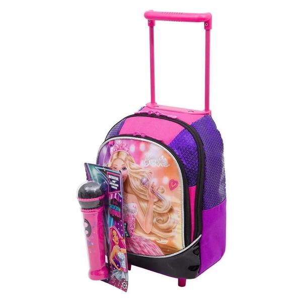 Imagem de Mochila Infantil Barbie Rock P Creche Rodinha Bebê Escolinha