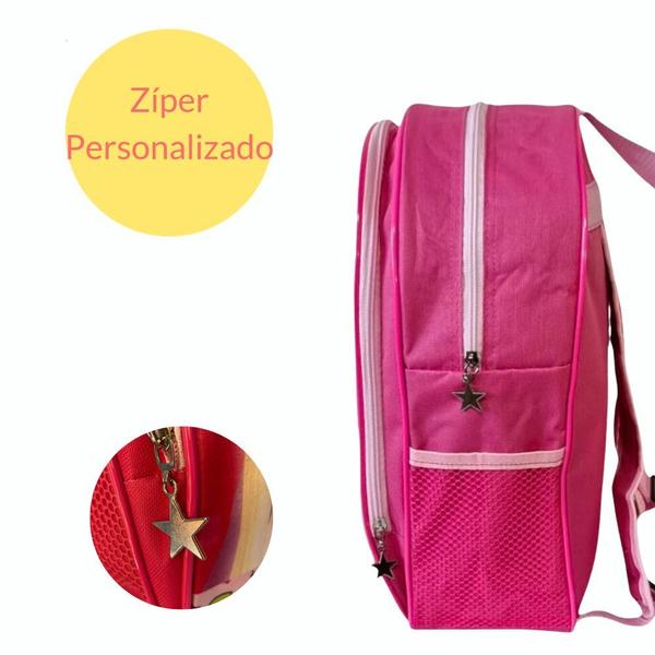 Imagem de Mochila Infantil Bolsa Escolar Feminina + Lancheira Térmica Menina