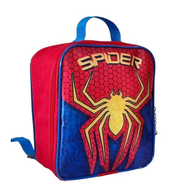 Imagem de Mochila Infantil Bolsa Escolar Masculina + Lancheira Térmica Menino - Aranha