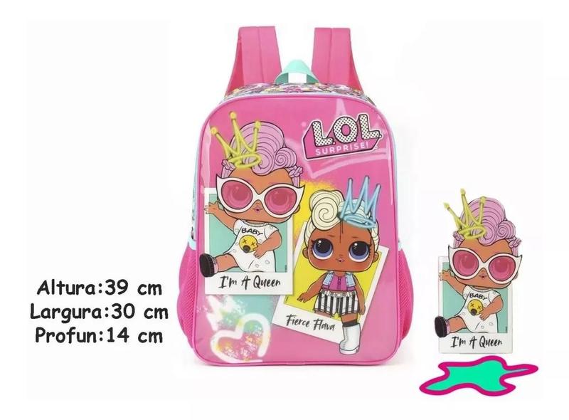 Imagem de Mochila Infantil Bonecas Lol Surprise Queen Costas G Escolar