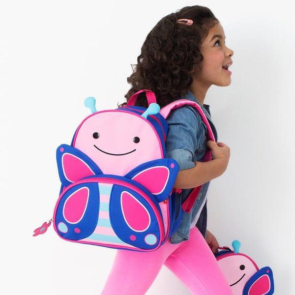 Imagem de Mochila Infantil Borboleta Zoo Skip Hop Espaçoso e Forro Fácil de Limpar