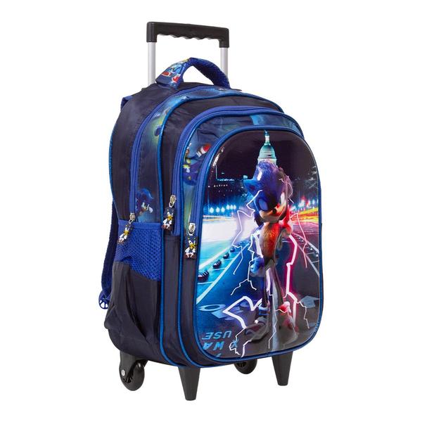 Imagem de Mochila Infantil Carrinho Sonic Filme 3D Envio Imediato