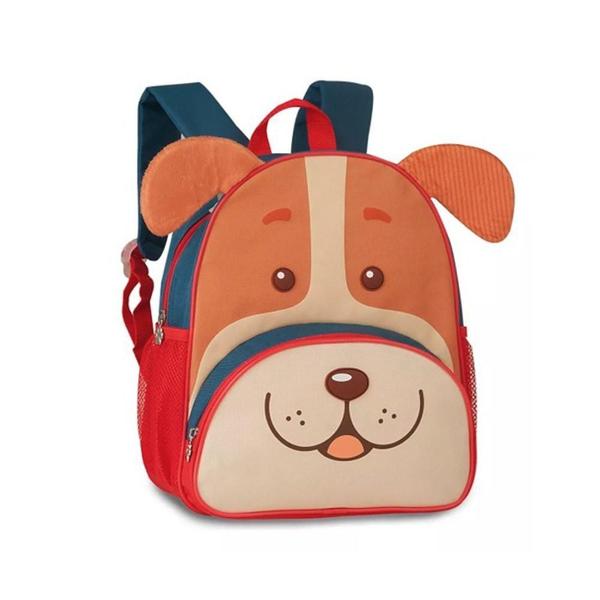 Imagem de Mochila Infantil Clio Pets Alças Cachorro Vermelho 17L