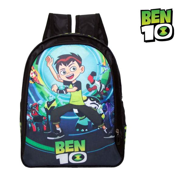 Imagem de Mochila Infantil Costas Ben 10 com Lancheira Preta Toys 2U