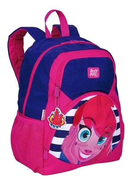 Imagem de Mochila Infantil Costas Escolar Meninas Any Malu Grande 21x