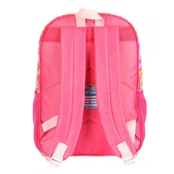 Imagem de Mochila Infantil De Costas Baby Shark Menina Rosa Reforçada