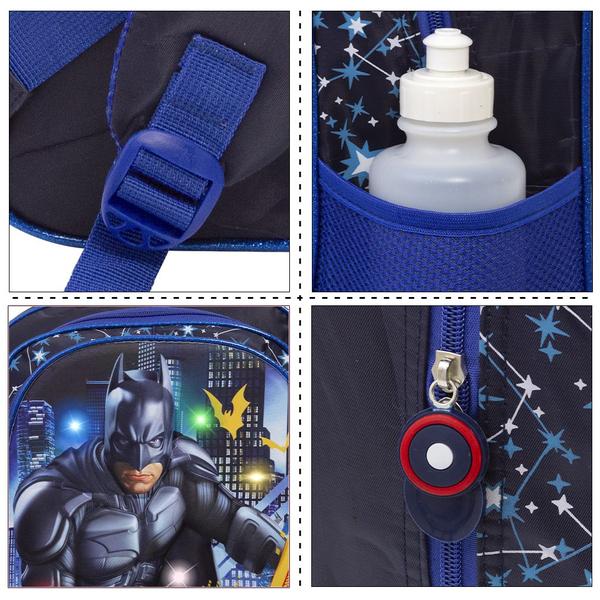 Imagem de Mochila Infantil De Costas Estampa Batman 3D Led Grande