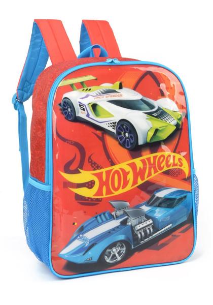 Imagem de Mochila Infantil De Costas Hot Weels Laranja Luxcel