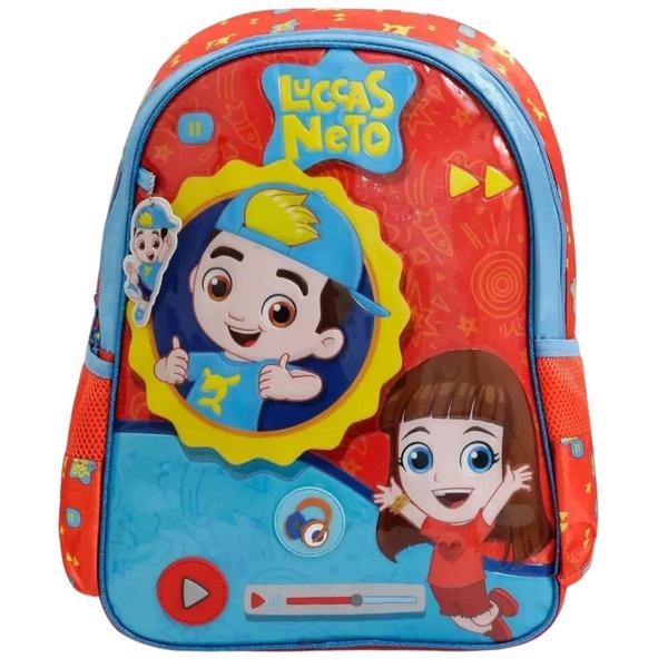 Imagem de Mochila Infantil de Costas Lucas Neto com áudio