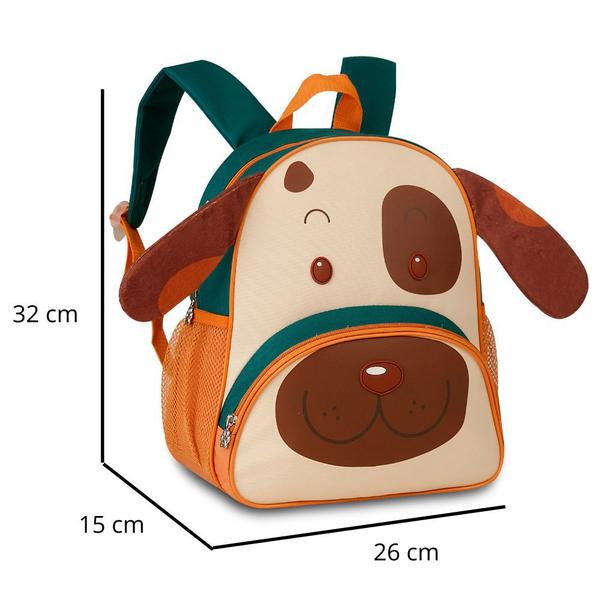 Imagem de Mochila Infantil de Costas Passeio Creche DOG Laranja