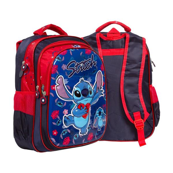 Imagem de Mochila Infantil De Costas Stitch Coração Volta As Aulas