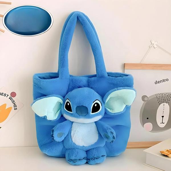 Imagem de Mochila Infantil de Pelúcia Stitch - Lilo & Stitch - Bolsa de Ombro